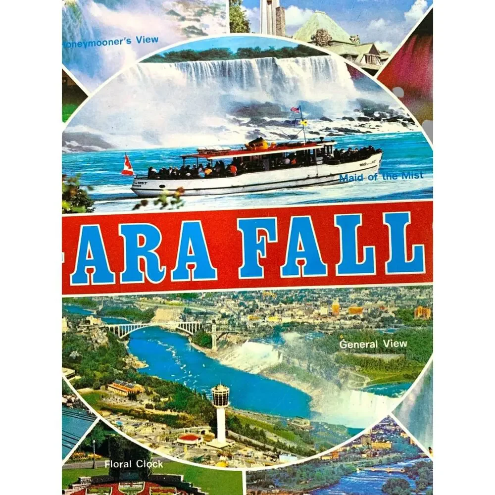 Vintage Niagara Falls Canada Souvenir Tin Serving Tray 13